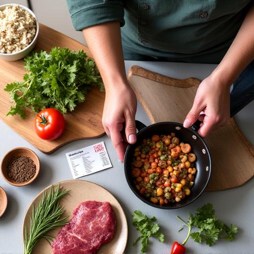 Kits repas par chef local avec ingrédients frais
